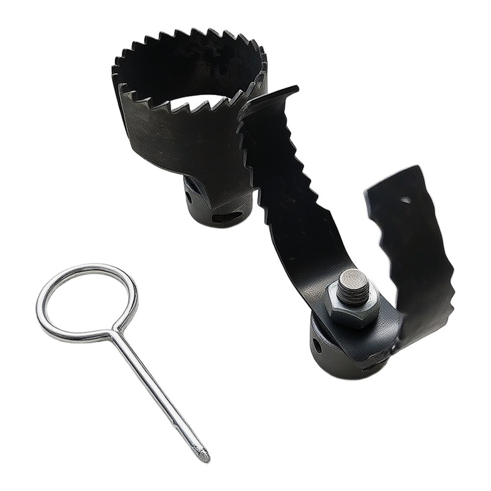 Auger Drill Attachment - ชุดอุปกรณ์ขุดลอกท่อเหล็ก 3 ชิ้น พร้อมประแจ สำหรับทำความสะอาดท่อและกำจัดสิ่งอุดตัน ใช้กับสว่านไฟฟ้า