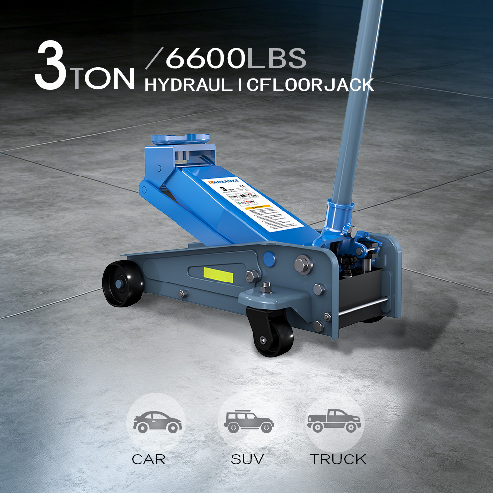 Heavy Equipment Jack - แม่แรงเหล็กสำหรับงานหนัก 3 ตัน พร้อมแม่แรงไฮดรอลิกและแถบสะท้อนแสง พร้อมอุปกรณ์ 360