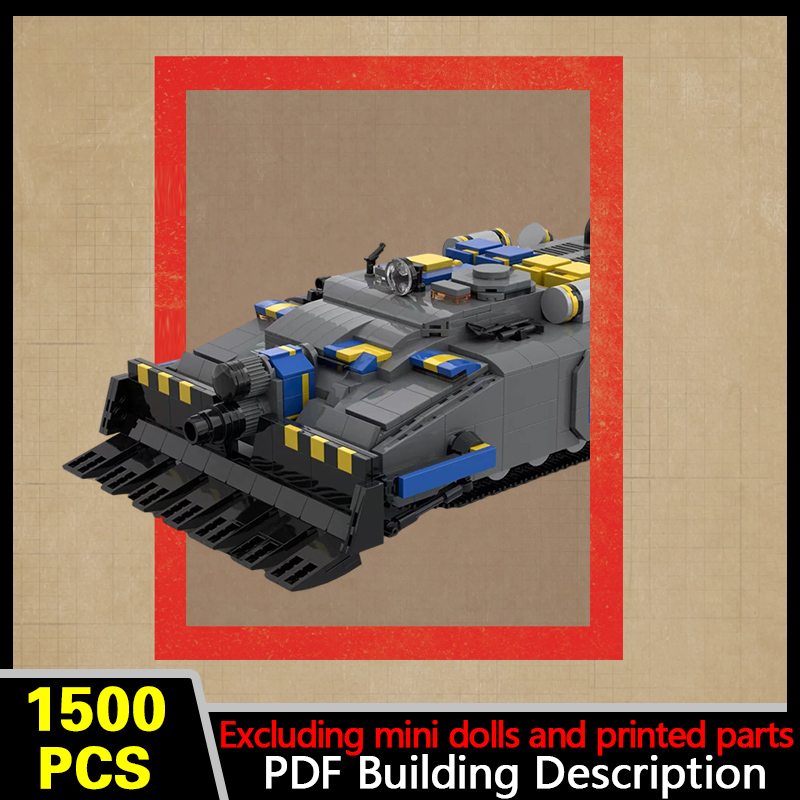 Heavy Equipment Armor - โมเดลยานพาหนะหุ้มเกราะหนัก ชุดตัวต่อ MOC อุปกรณ์สงคราม เทคโนโลยีแบบโมดูลาร์ ของขวัญวันหยุด