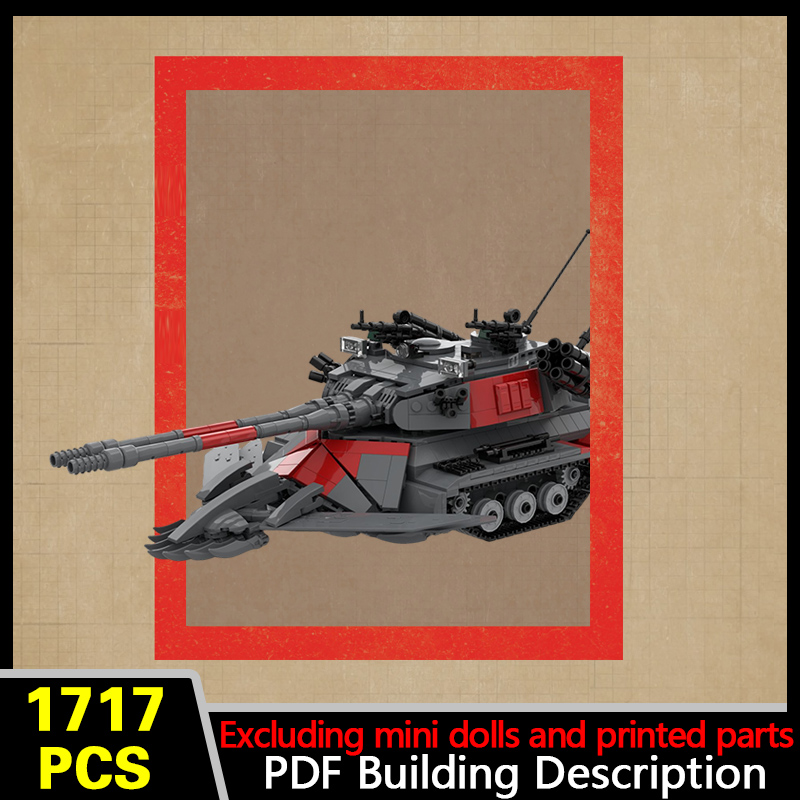 Heavy Equipment Armor - โมเดลรถถังหุ้มเกราะหนัก ชุดตัวต่อ MOC อุปกรณ์สงคราม เทคโนโลยีแบบโมดูลาร์ ของขวัญวันหยุด