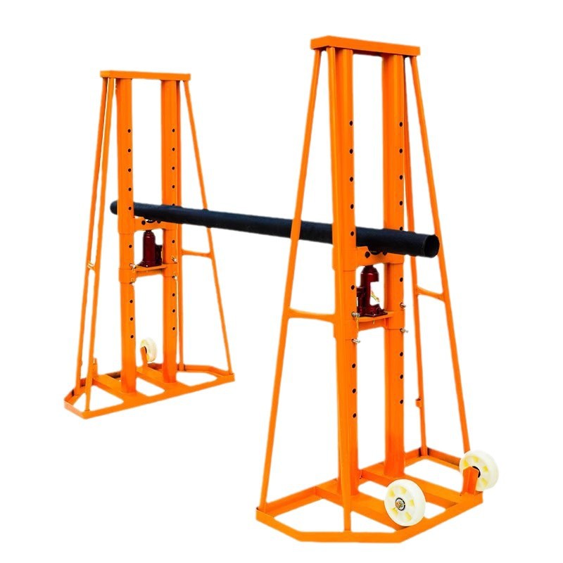 Heavy Equipment Jack - อุปกรณ์ยึดสายไฮดรอลิกแบบปรับระดับได้สำหรับงานยกของหนัก แท่นยึดสายเคเบิล แท่นยึดดรัม แท่นยึดดรัมสำหรับม้วนเก็บสายเคเบิล