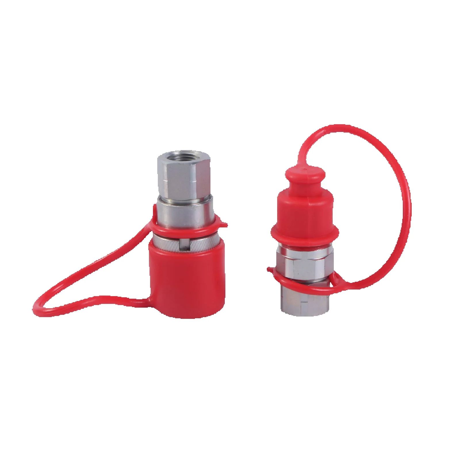 Heavy Equipment Quick Couplers - ชุดข้อต่อไฮดรอลิกแบบเร็ว 1695310-1 38FFNPT 38FFNPT พร้อมฝาครอบกันฝุ่น สำหรับอุปกรณ์หนัก