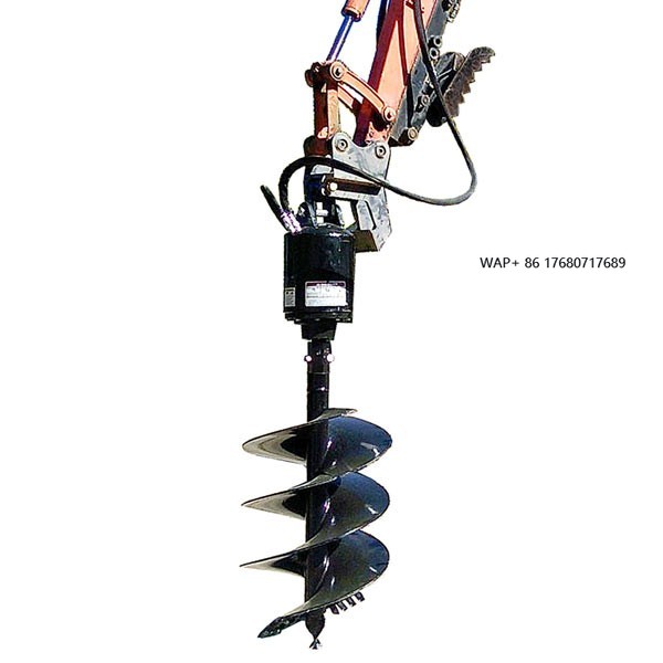 Auger Drill Attachment - หัวเจาะไฮดรอลิกสำหรับรถขุดพร้อมใบรับรอง CE