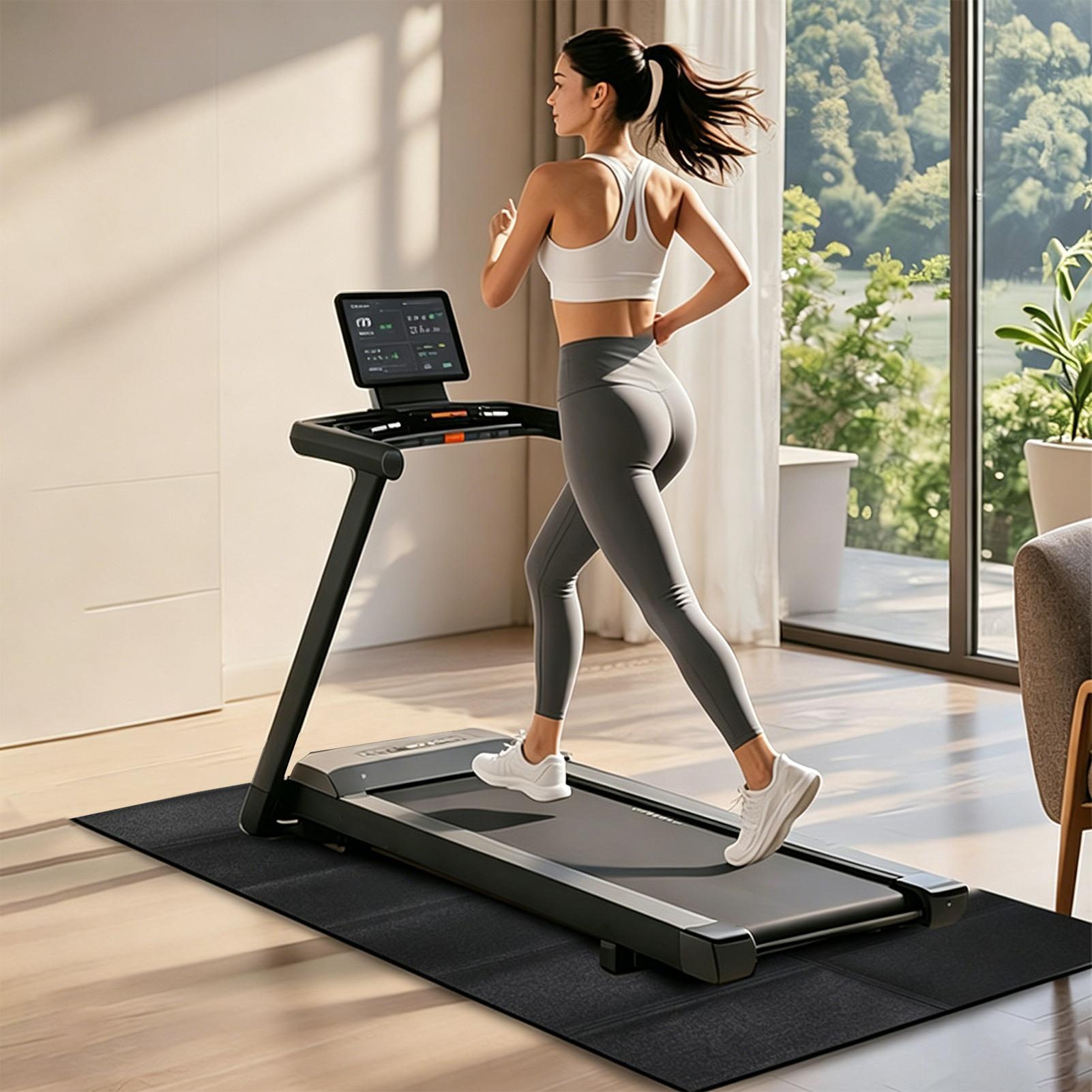 แผ่นรองพื้นลู่วิ่งไฟฟ้า ดูดซับ - Heavy Equipment Gym บทวิจารณ์และราคา