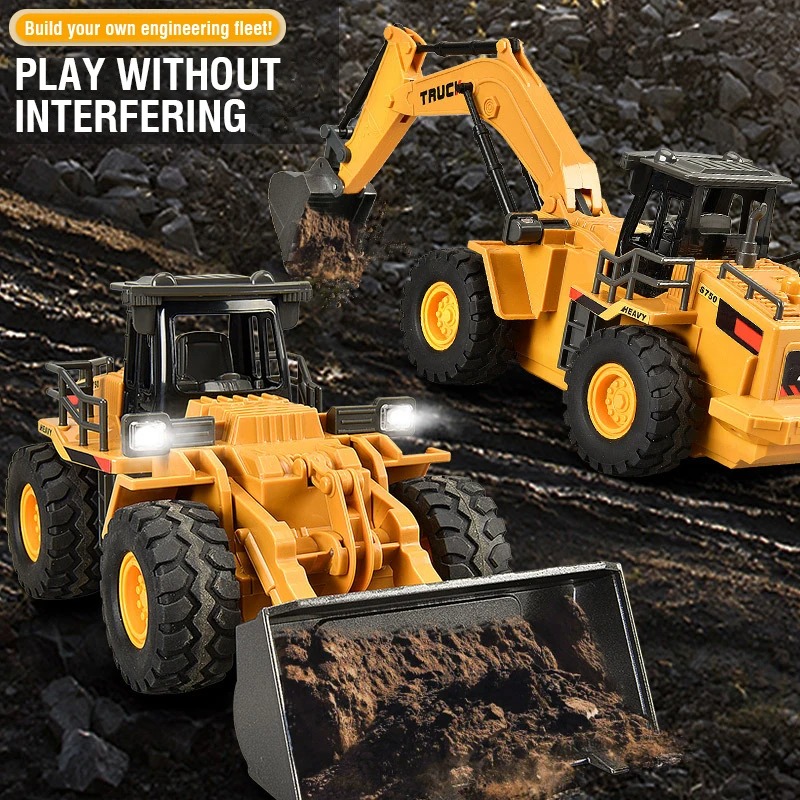 รถบรรทุกขุดดิน RC 9CH โลหะผสม  - Heavy Equipment Games บทวิจารณ์และราคา