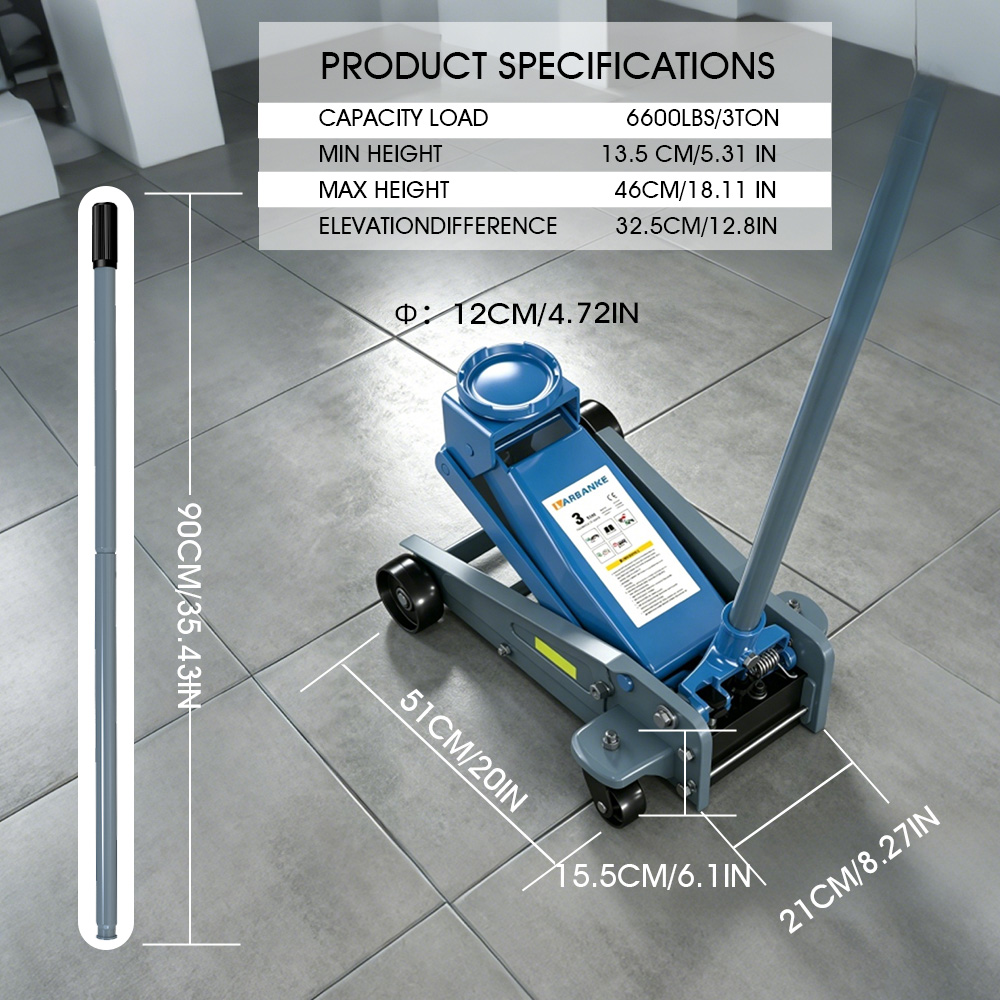 แม่แรงเหล็กสำหรับงานหนัก 3 ตัน - Heavy Equipment Jack บทวิจารณ์และราคา