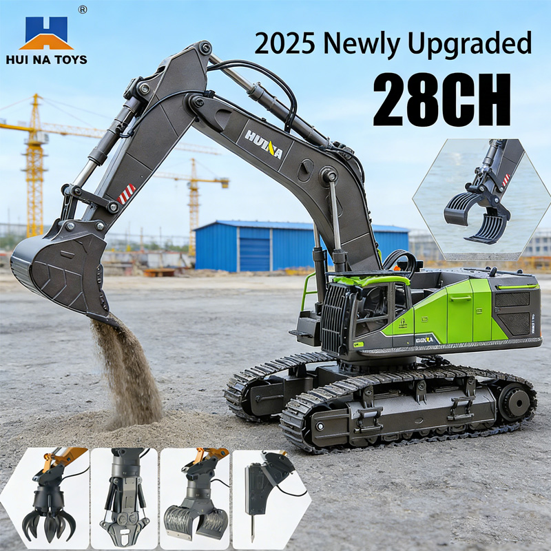 รถขุดบังคับวิทยุ Huina 1593 รุ - Heavy Equipment Games บทวิจารณ์และราคา
