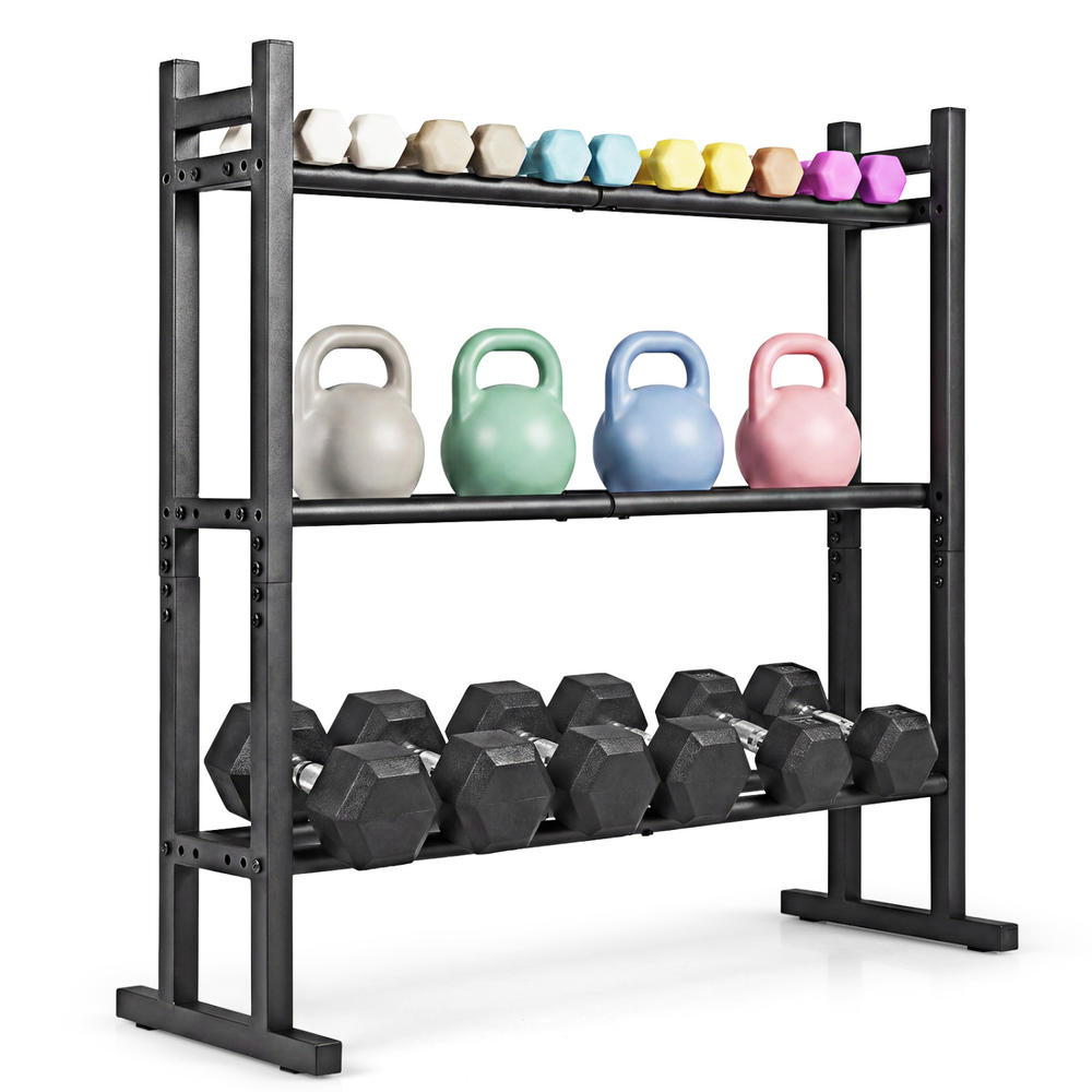 ชั้นวางดัมเบล 3 ชั้นแบบ Heavy  - Heavy Equipment Gym บทวิจารณ์และราคา