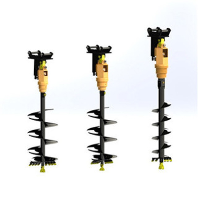 หัวเจาะไฮดรอลิกสำหรับรถขุดพร้อ - Auger Drill Attachment บทวิจารณ์และราคา