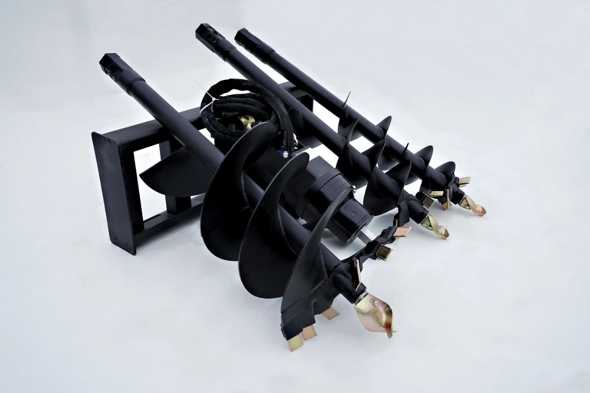 หัวเจาะดินแบบหนักสำหรับรถตักล้ - Auger Drill Attachment บทวิจารณ์และราคา