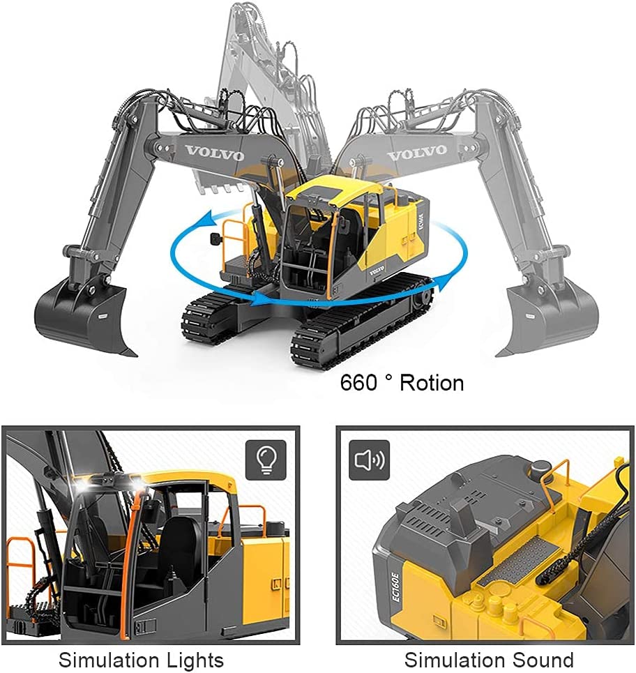Double E E568 RC ขุดเจาะ 1/16  - Heavy Equipment Games บทวิจารณ์และราคา